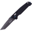 Elite Tactical 8in Folding Knife, 3,5 in, 8Cr13 Stainless Steel, Drop Point, Serrated, Black, ET-1016TB-SO