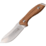Elk Ridge Drop Point Fixed Blade Knife, 4 in, 3Cr13 Stainless Steel Stainless Steel, Zebra Wood, ER-200-03D
