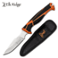 Elk Ridge Trek Fixed Blade Caping Knife, 4 in, 8Cr13 Stainless Steel, Drop Point, Black/Orange, ER-TKFIX003