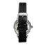 Empress Alouette Automatic Semi-Skeleton Leather-Band Watch, Black - Womens, EMPEM3404