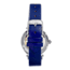 Empress Alouette Automatic Semi-Skeleton Leather-Band Watch, Blue - Womens, EMPEM3402