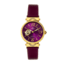 Empress Alouette Automatic Semi-Skeleton Leather-Band Watch, Fuschia - Womens, EMPEM3401