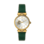 Empress Alouette Automatic Semi-Skeleton Leather-Band Watch, Green - Womens, EMPEM3403