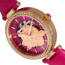 Empress Anne Automatic Semi-Skeleton Leather-Band Watch, Hot Pink, One Size, EMPEM3105