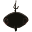 Epic Baits Bright Eye Swing Head, Black, 3/8 oz, SH3-8BLK