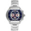 Equipe E707 Dash Watches - Men's - 48mm Case, Quartz Movement, Silver/Blue, One Size, EQUE707