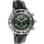 Equipe E803 Chassis Mens Watch - Black Strap, Silver Case, Black/Green Dial