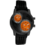 Equipe Q102 Octane Mens Watch - Black Strap, Black Case, Organge Dials