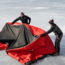 Eskimo 6HD, Pop-Up Portable Shelter, No-Trip Door, Red/Black, 6-Person, 46076