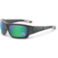 ESS Waterman Credence Sunglasses, Carbon Gray Frame, Polarized Mirrored Green Lens, Medium/Large, EE9015-18