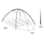 Eureka Mountain Pass 3XTE 3 Person Tent, 3 Season 2629055