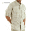 ExOfficio Air Strip Lite Macro Plaid LS - Men's - Lt Turmeric XX