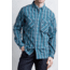 ExOfficio Air Strip Macro Plaid Long Sleeve Shirt - Men's -Dk Atlantic-Small