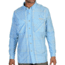 ExOfficio Air Strip Macro Plaid Long Sleeve Shirt - Men's -Lt Lapis-Large
