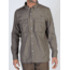 Air Strip Micro Plaid Long Sleeve Shirt - Mens-Black-Small