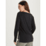 ExOfficio BA Wanderlux Crew LS - Womens, Black, Extra Small, E12445-9999-XS