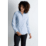 ExOfficio BA Zeta Stripe Long Sleeve Shirt Women's, Chambray, XL 21013076-5664_XL