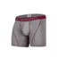 ExOfficio Give-N-Go Sport Mesh 6 Inch Boxer Brief Mens, Slate/Crimson, L, 12412336-5755-L