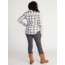 ExOfficio Madison Midweight Flannel Long Sleeve - Womens, White, Medium, 2001-3358-1000-M