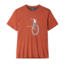 Club Ride Apparel Mens Bull Shirt Charcoal Bamboo Blend Tee E64109D0, Dusty Orange, S, 6909027844167