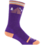 Farm To Feet Asheboro Camping Hiker Sock - Womens-Parachute Purple/Pecan-Large