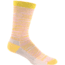 Farm To Feet Bend Stylized Traditional Hiker Sock - Womens-Lemon Curry/Blush-Medium