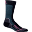 Damascus Light Crew Sock - Womens-Black/Maui Blue-Medium