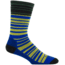 Mount Airy Super Stripe Mid Weight Crew Sock - Mens-Charcoal/Woodbine-X-Large