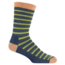 Farm To Feet Rock Springs Striped Traditional Hiker Sock - Men's-US Blue/Woodbine-X-Large