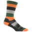 Farm To Feet Rutherford College Light Weight Crew Sock - Men's-Carrot/Charcoal-Large