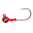 Fathom Bug Eye Jig Head 1/4oz Red, 4 pack, JH04-1/4-RED