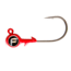 Fathom Bug Eye Jig Head 3/8oz Red, 4 pack, JH04-3/8-RED