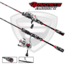 Favorite Fishing Army Spinning Combo, 6ft 6in, Medium, Black/Red, ARM662M10