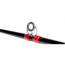Favorite Fishing Brush Dobber Crappie Spinning Rod, 6ft 8in, Ultra Light, Red/Black, DBR-681UL