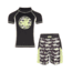 Body Glove Boys Rash Guard & Swim Shorts Set - Black & Green 44AAA0B2, 5, Black & Green, 8606BGS30-B-5