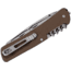RUIKE L21 Multifunction Knife, 3.35in, 14C17N Stainless Steel, Clip Point, Plain Blade, Brown, L21-N