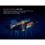 Fenix Lighting WF25RM Lithium Ion 3000 Lumens Luminus SST70 LED Flashlight, Black, WF25RMBK