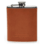Filson Leather Wrapped Flask, Dark Tan, One Size, 11069201-Dark Tan-One Size