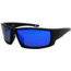 Filthy Anglers Delta EP Mirror Sunglasses - Mens, Matte Black Frame, Polarized EP Blue Mirror Lens, DELMBK-EP-B