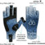 Filthy Anglers Fingerless Fishing Gloves, Scale Blue, Large/Extra Large, GV-SCALES-L