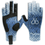 Filthy Anglers Fingerless Fishing Gloves, Scale Blue, Large/Extra Large, GV-SCALES-L