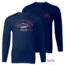 Filthy Anglers Patriotic Long Sleeve Fishing Shirt, Navy Blue, Small, TLS-PATNVY-S