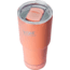 Fireside Outdoor Vibe Tumbler with/ Water-Resistant Bluetooth Speaker, Coral, 28oz, VIBE-28-COR