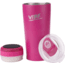 Fireside Outdoor Vibe Tumbler With Water-Resistant Bluetooth Speaker, Rosa, VIBE-18-ROSA