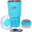 Fireside Outdoor Vibe Tumbler with/ Water-Resistant Bluetooth Speaker, Teal, 28oz, VIBE-28-TEAL