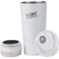 Fireside Outdoor Vibe Tumbler With Water-Resistant Bluetooth Speaker, White, VIBE-18-WHT