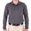 First Tactical Mens Performance Long Sleeve Polo T-Shirt, Asphalt, 2XL, 111503-015-XXL-EMB
