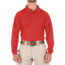 First Tactical Performance Long Sleeve Polo - Mens, Regular, Red, 5XL, 111503-400-5XL-R
