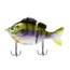 Fish Lab Bio-Gill 2 Piece Hard Glide Bait, Slow Sink Action, VMC Hooks, Dark Bluegill, 4in, 1oz, BGG-4-DB