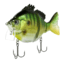 Fish Lab Bio-Gill 3 Piece Hard Wake Bait, Floating Action, VMC Hooks, Redear Bluegill, 4in, 7/8oz, BGW-4-RE
